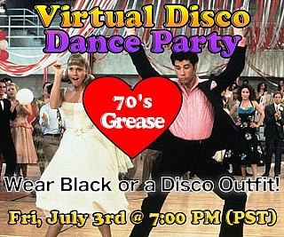70s Grease: Wear Black or a Disco Outfit